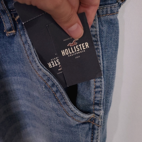 Hollister Jean Boyfriend Overalls NEW - Picture 6 of 8